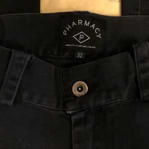 Black pharmacy boardshop skate pants